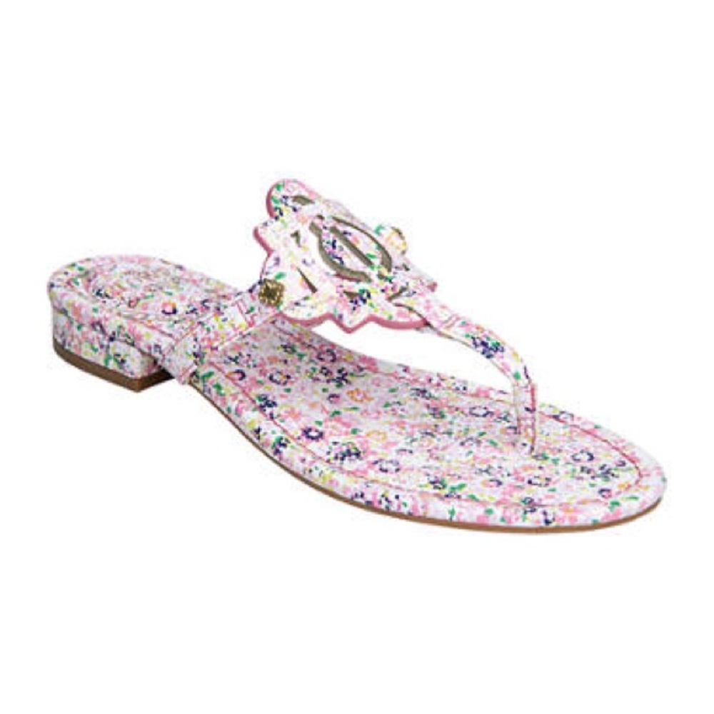 Crown & Ivy | Wylie Thong Sandals Pink Floral Various Sizes Available